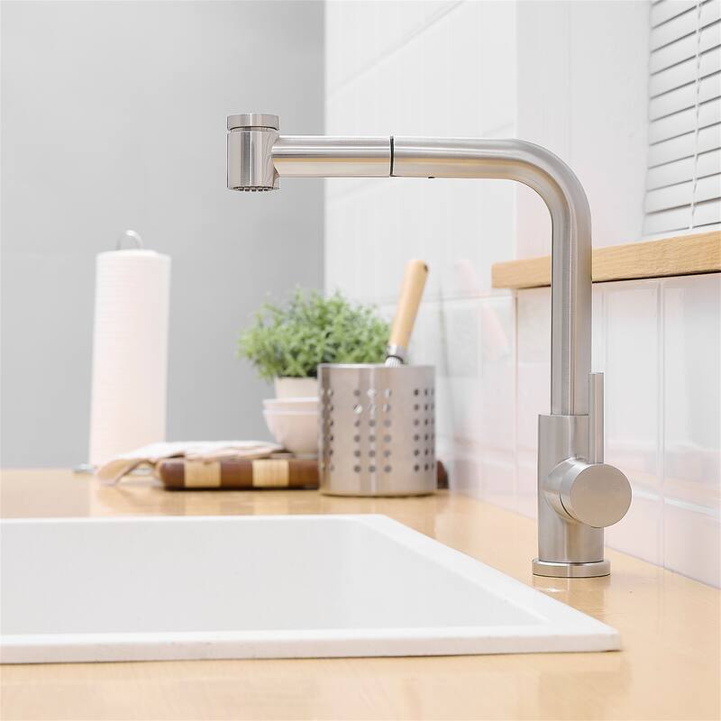 Sink Faucet Kitchen Faucets with Pull out Sprayer - Brushed Nickel