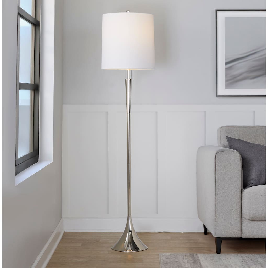 Porch & Den Corday 65” Metal Floor Lamp (Set of 2)