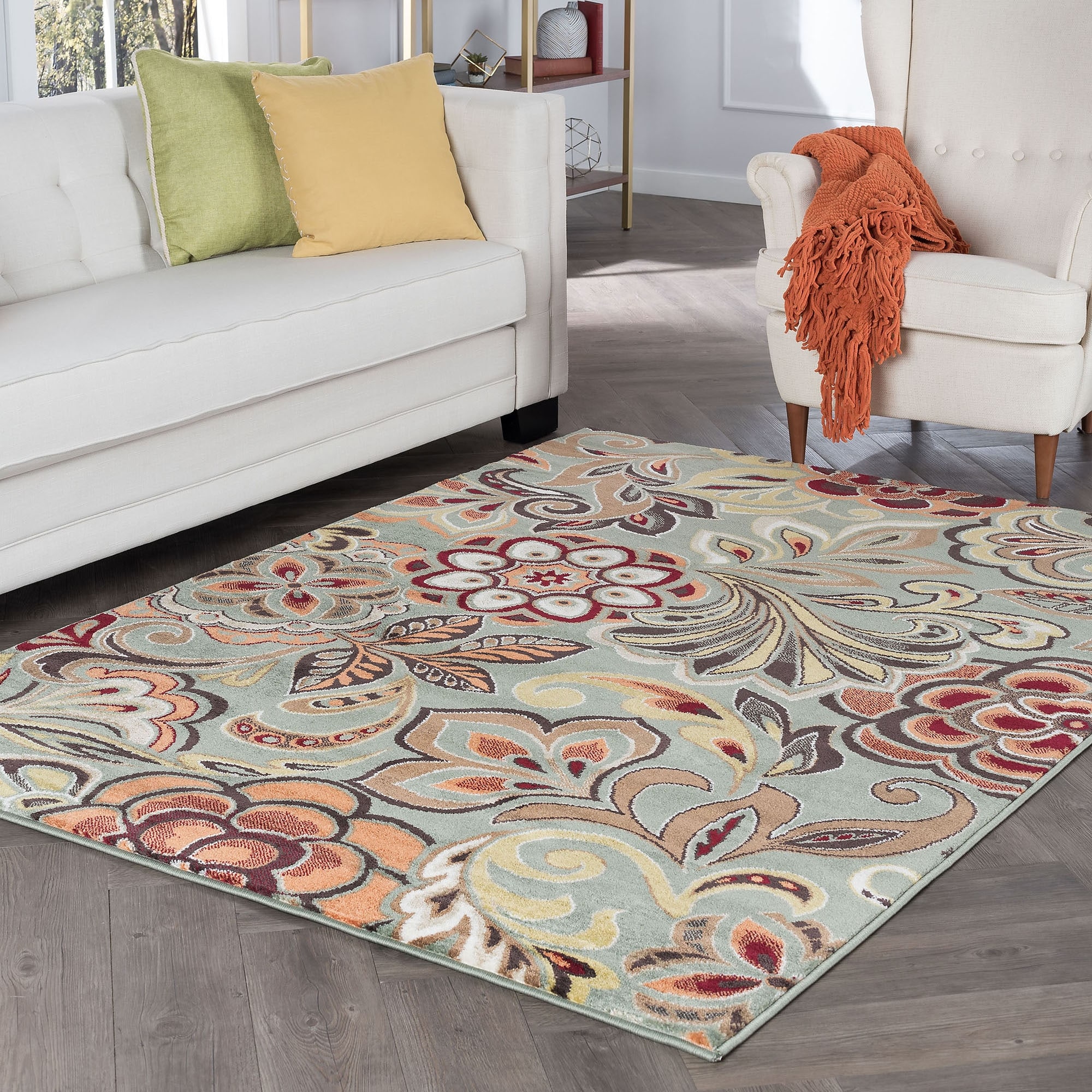 Bliss Rugs Homestead Novelty Area Rug, Size: 4' x 5', Multi-Color