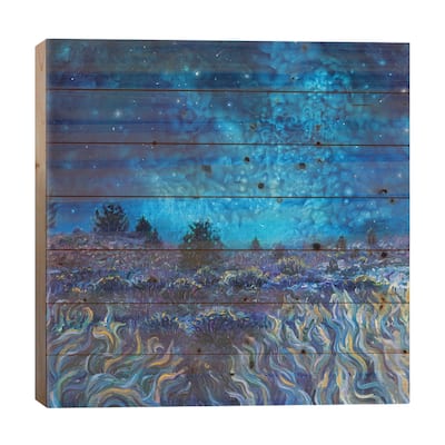 Terra Nocturna Print On Wood by Iris Scott - Multi-Color