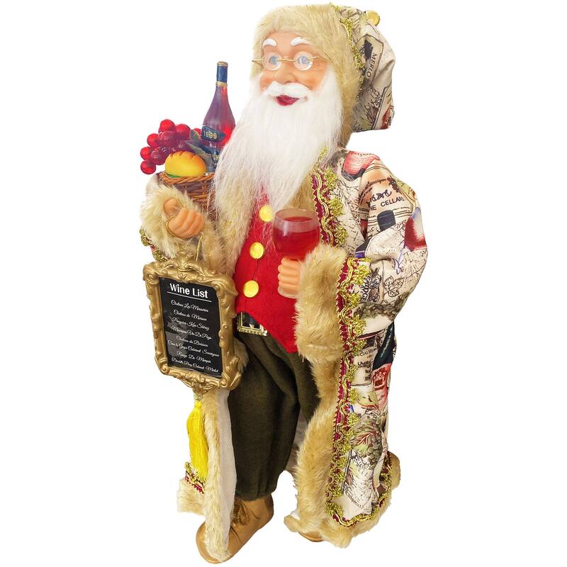 20" Wine Anyone Claus