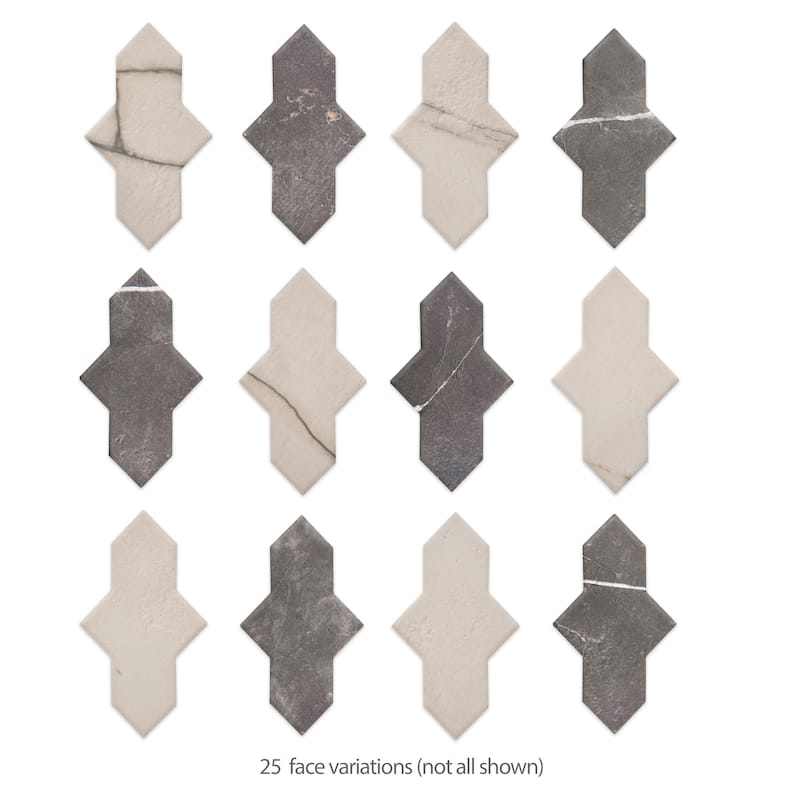 Merola Tile Istanbul Shield Checker 4-3/4" x 8-1/4" Porcelain Floor and Wall Tile - Case (36 Tiles)