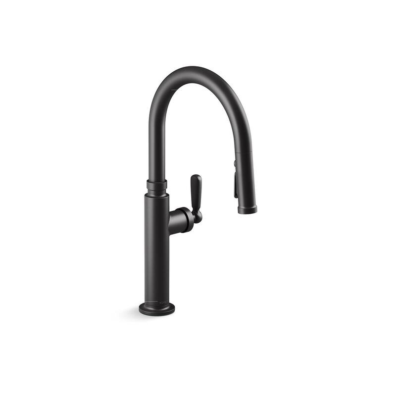 Edalyn By Studio Mcgee Pull-Down Kitchen Sink Faucet With Three-Function Sprayhead - Black