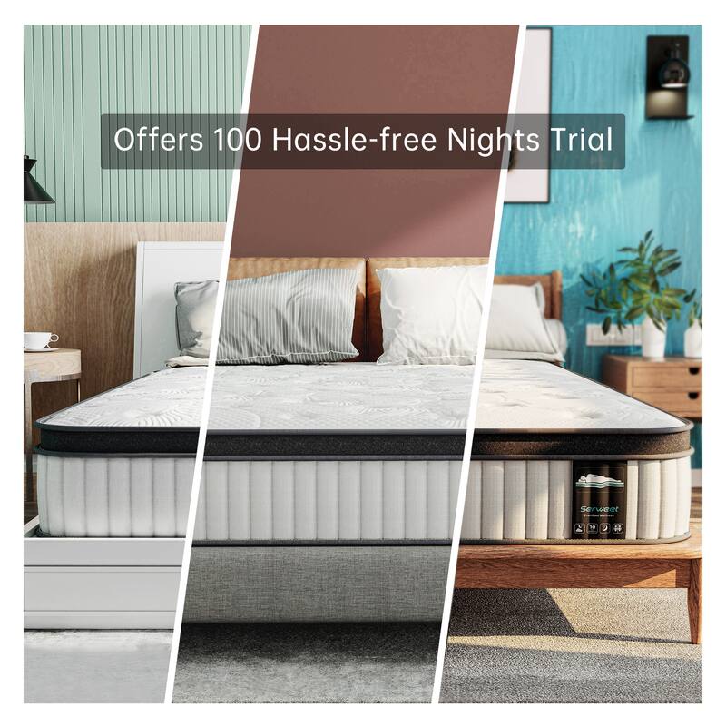 Full Mattress,10 Inches Thickness Mattress ,Hybrid Mattreess ,Mattress Shipped in a Box