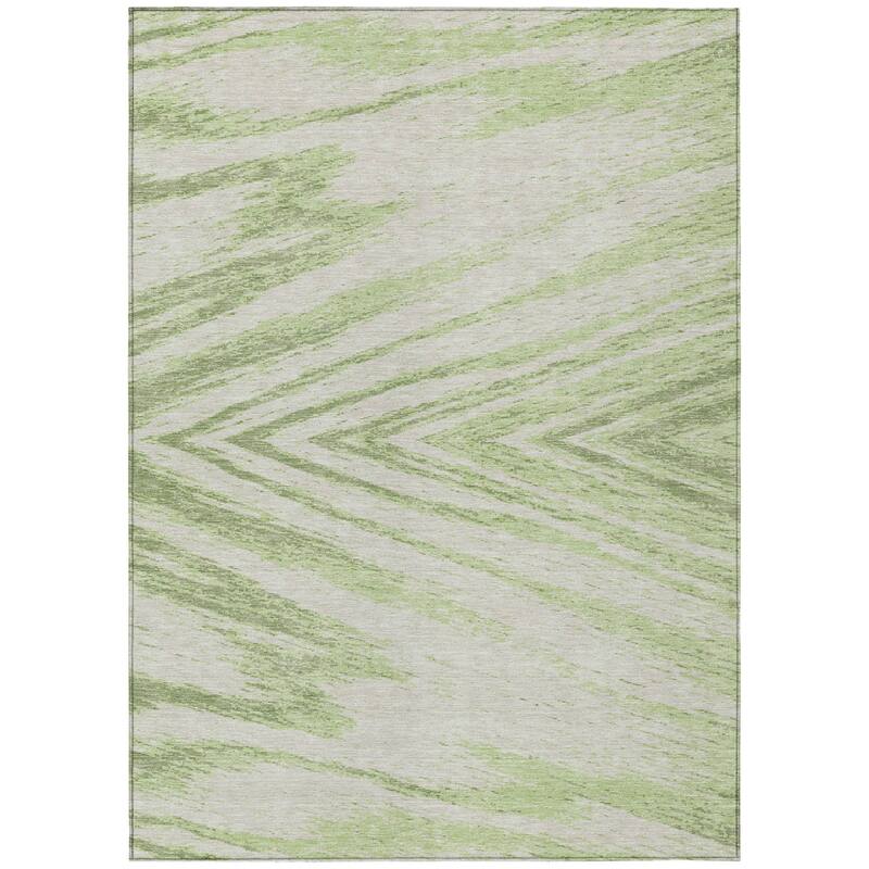 HomeRoots Abstract Transitional Rectangle Outdoor Rug