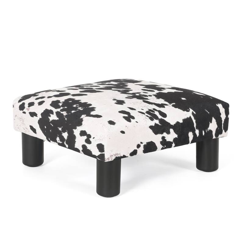 Adeco 15'' Small Ottoman Upholstered Foot Rest