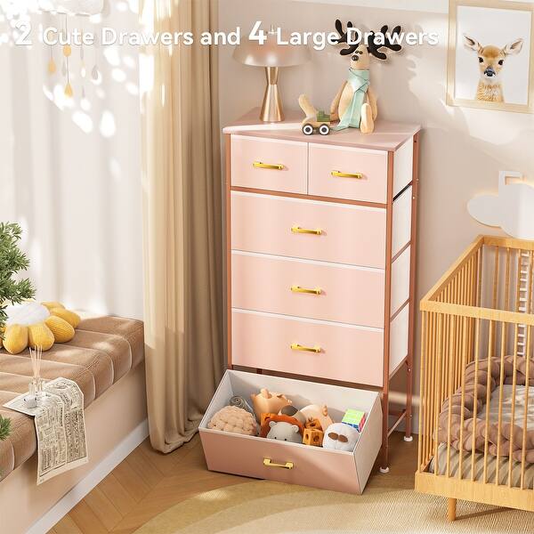 strapless open back dress Elstowe Faux Bamboo 6-Drawer Dresser, Nude Pink main image 0