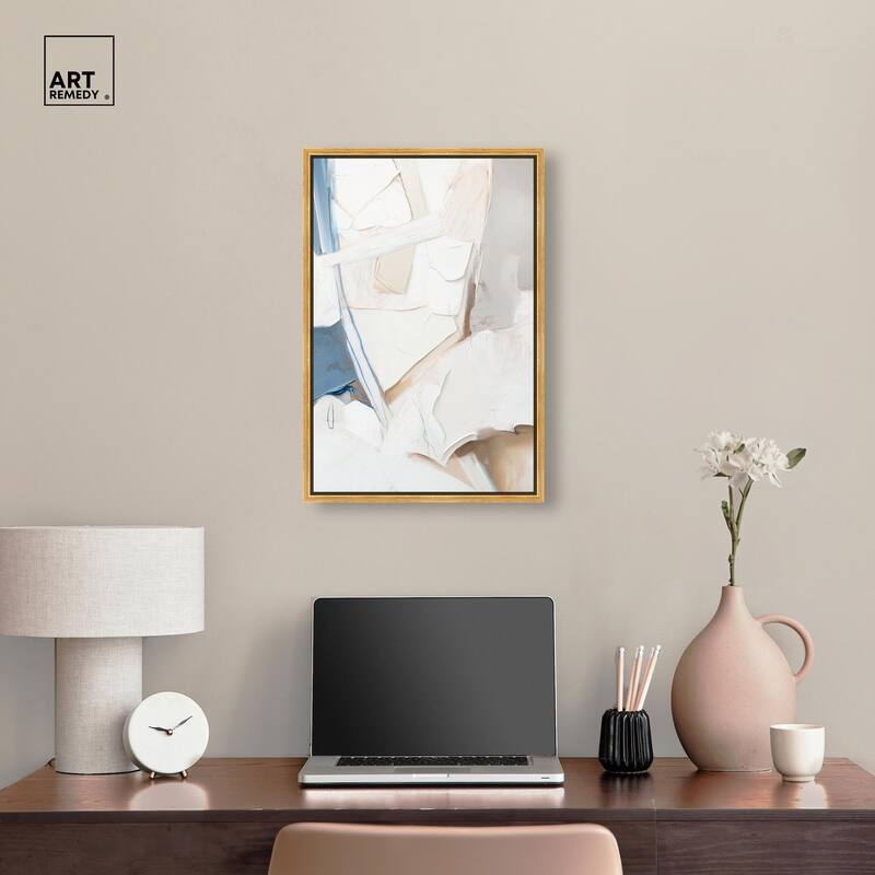 Bone and Beige I Canvas by Art Remedy