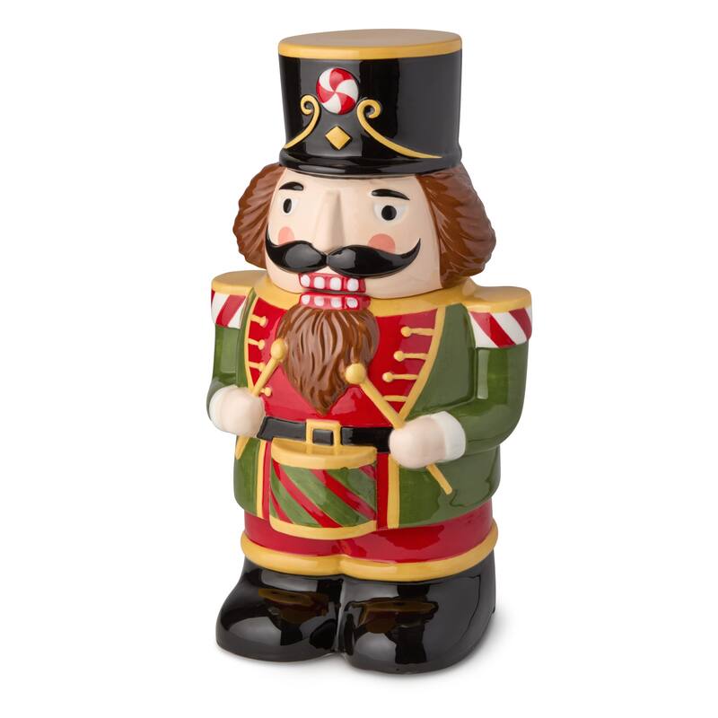Certifed International Nutcracker Parade 3-D Nutcracker Cookie Jar - 6.5"W x 7.5"D x 11.75"H