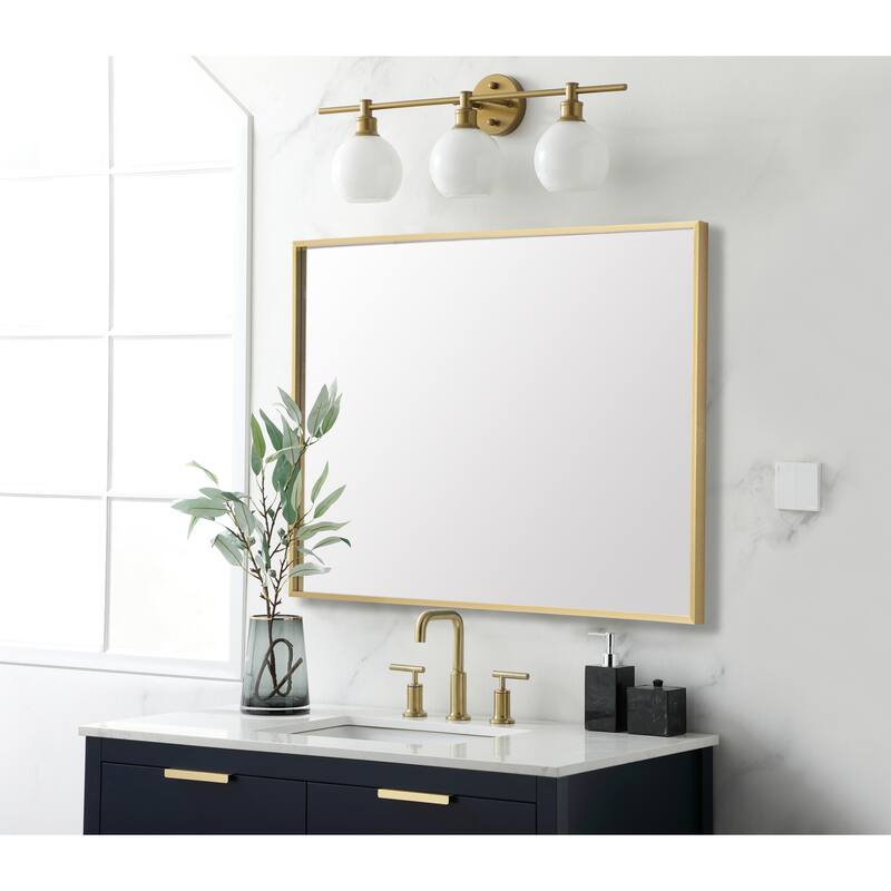 Indigo Home Aluminum Frame Rectangle Mirror