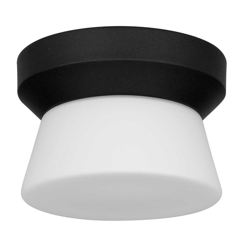 7 inch Black Integrated LED Flush Mount