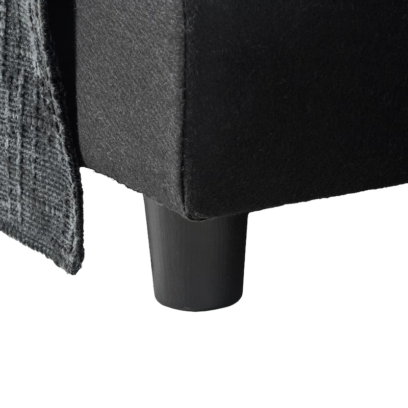 GDFStudio - 93.7" Modular Chenille Sectional Sofa Bed with USB