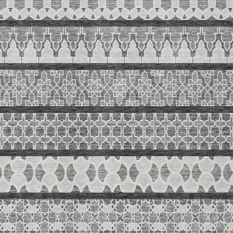 HomeRoots Quatrefoil Transitional Rectangle Outdoor Rug