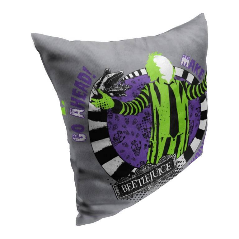 Warner Brothers Beetlejuice 18 Inch Throw Pillow