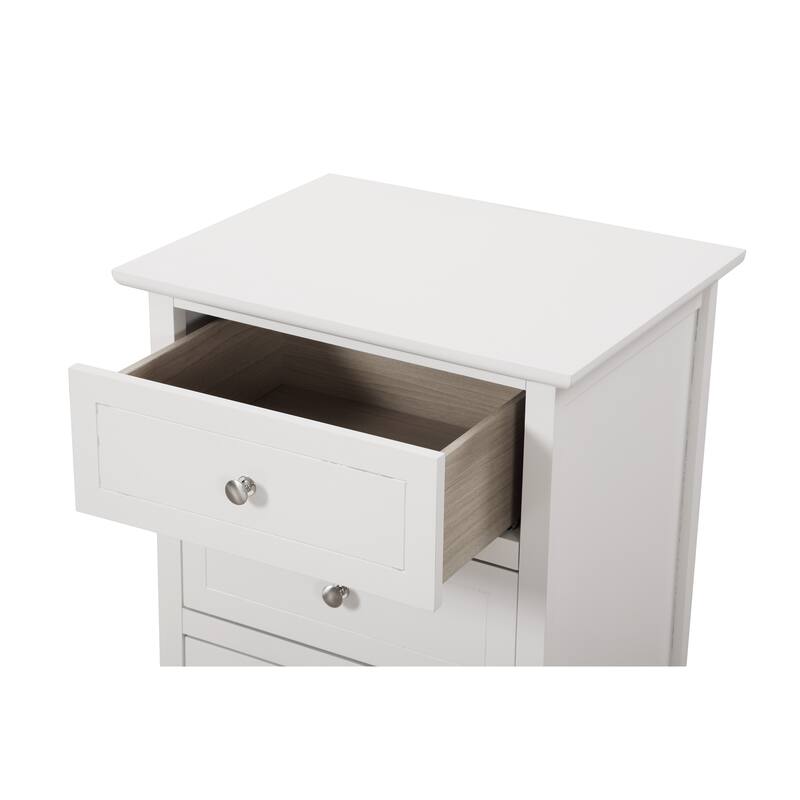Glory Furniture Contemporary Wooden Nightstand with Drawers