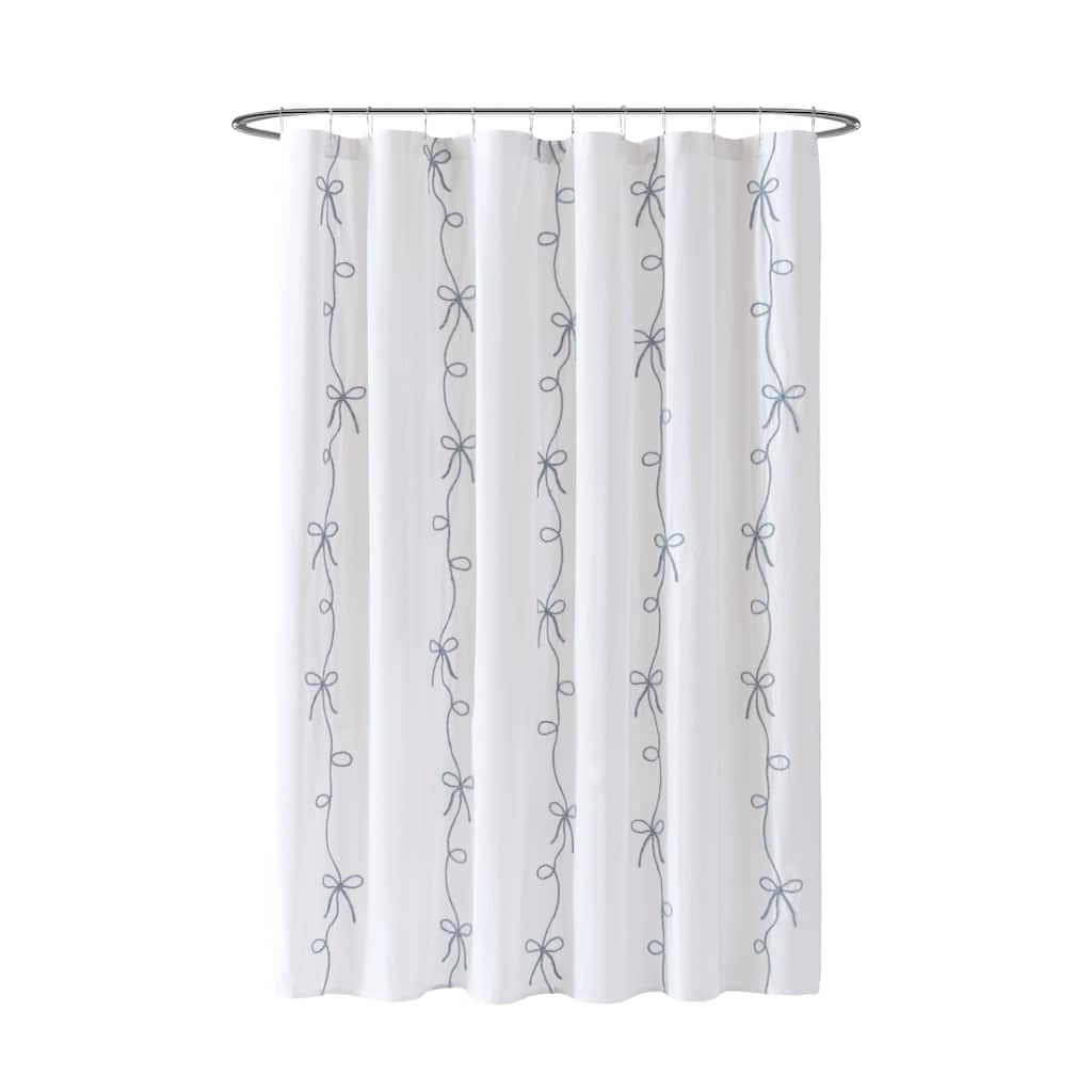 Peri Home Sasha Bows Shower Curtain