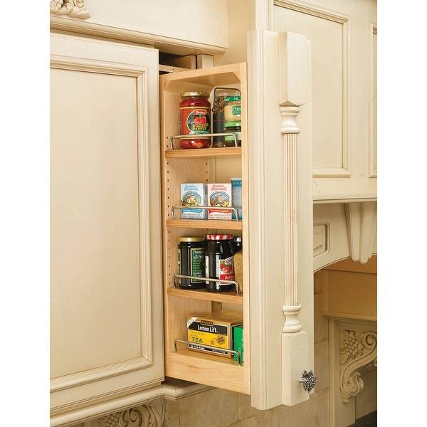 Shop Rev A Shelf 432 Wf39 6c 39 Tall 6 Wide Wall Filler Pull Out