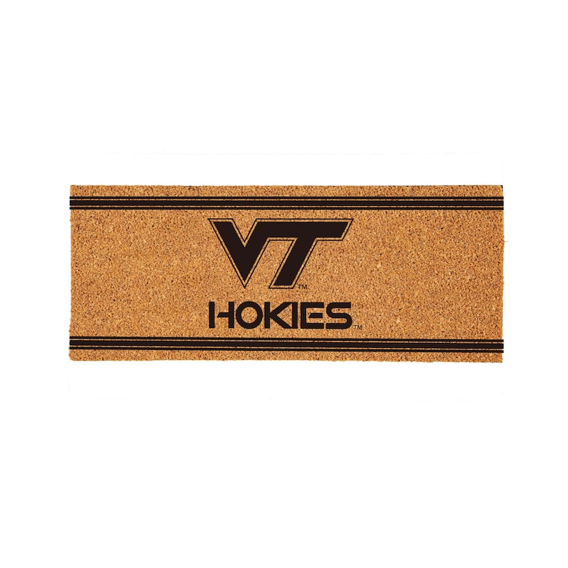 Virginia Tech Monochrome Indoor/Outdoor Coir Door Mat