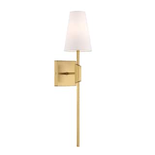 Wall Sconce in Natural Brass