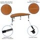 preview thumbnail 4 of 23, 3PC Mobile 86" Oval Wave Flexible Grey Kids Adjustable Activity Table Set