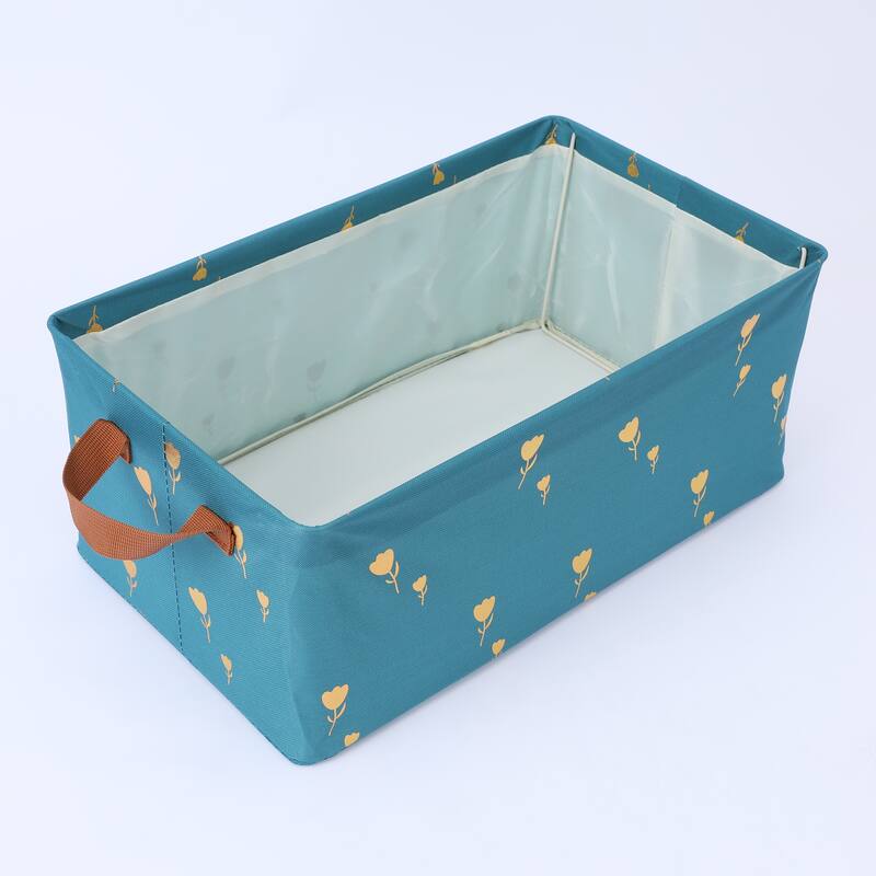 Storage Cube, Fabric Storage Bin with Handles for Shelves Closet, 1 Pack Storage Basket for Organizing Clothes Books - 19*11*8in