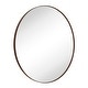 preview thumbnail 1 of 8, TEHOME Yolanta Round Metal Wall Mirror 30" x 30" - Rubbed Bronze