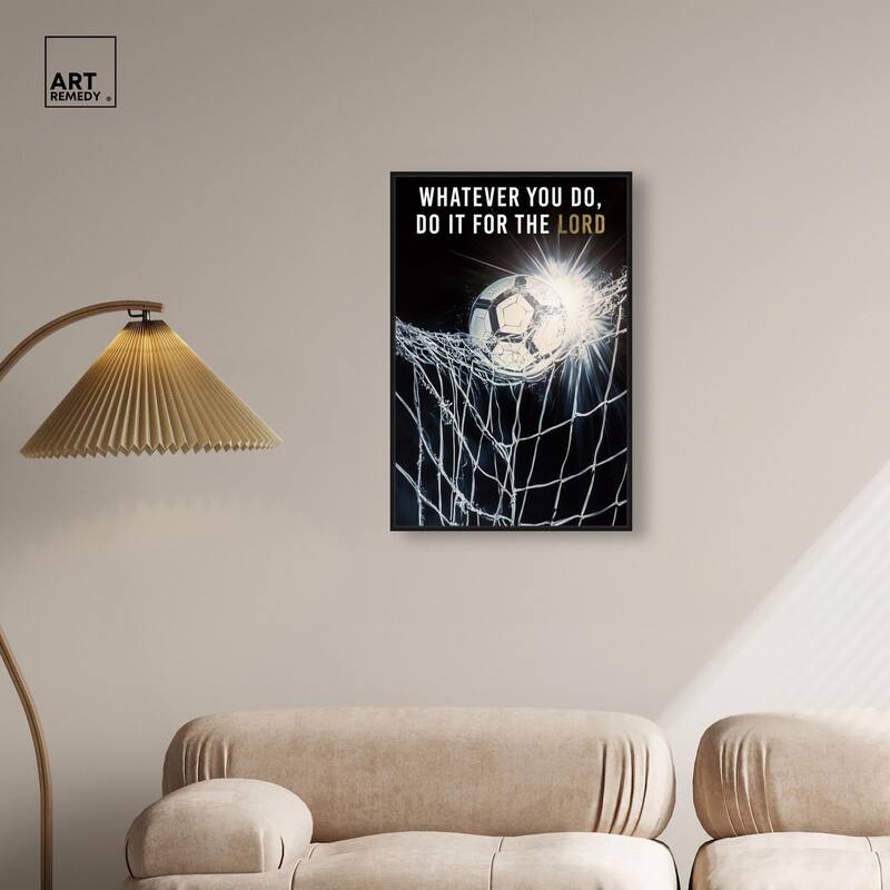 Do it for the Lord Soccer Canvas by Art Remedy