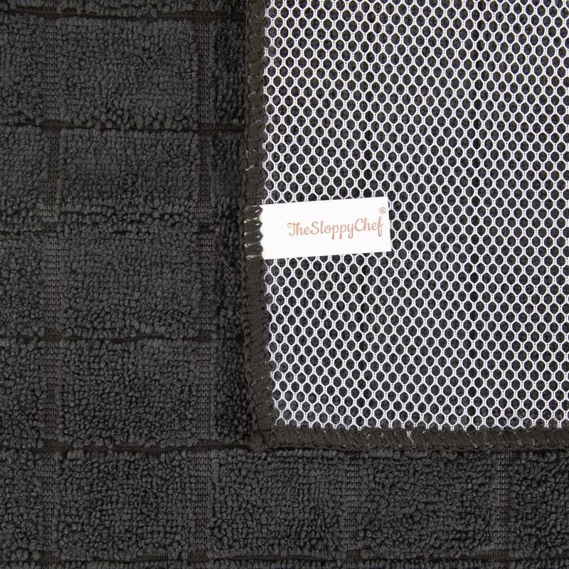 The Sloppy Chef Mesh Backed 12-Piece Dishcloths - 12x12
