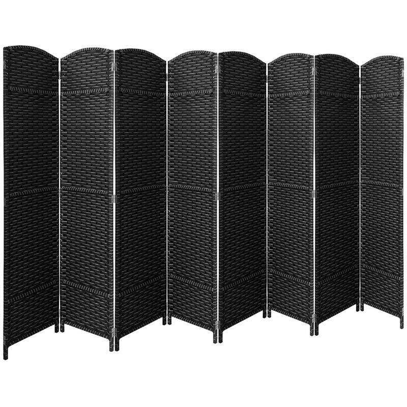 Room Divider Folding Privacy Screen Tall Partition Foldable Wall 8 Panel - 96” L x 19.50” W x 69” H