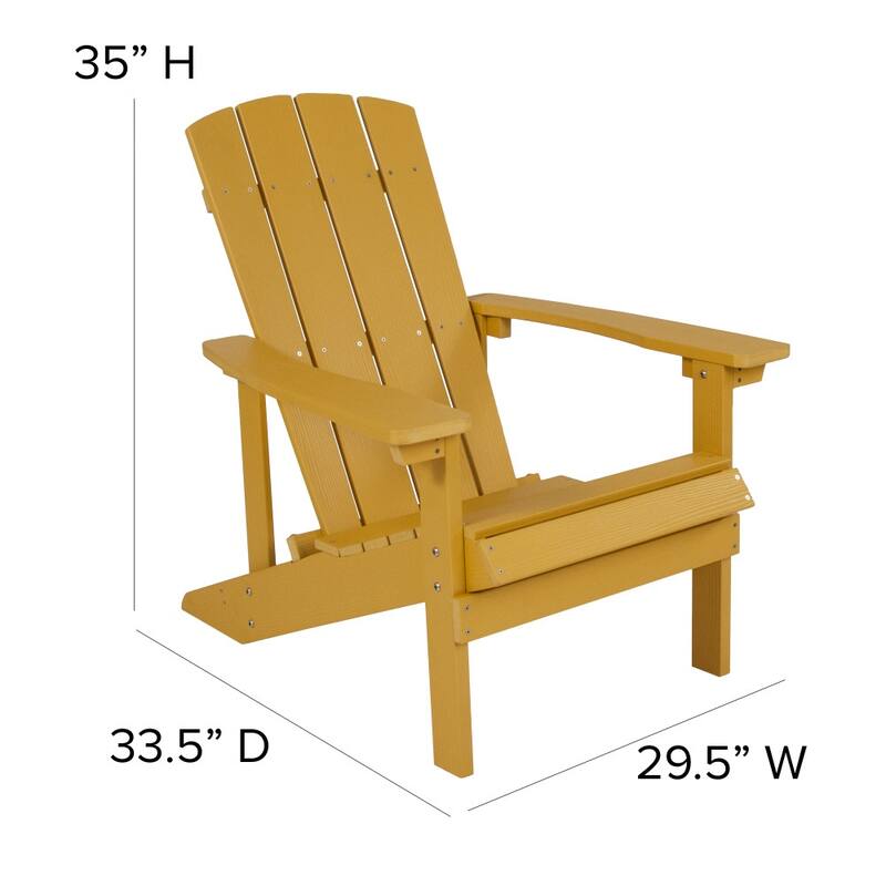 All-weather Poly Resin Wood Outdoor Adirondack Chair (Set of 4)
