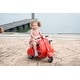 preview thumbnail 11 of 11, 6V Licensed Vespa Scooter Motorcycle with Sidecar for Kids, Dual Seats, Storage, Headlights, and Music 鈥?For Ages 3+ - Red