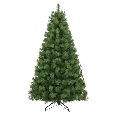 Puleo International 7.5' Unlit Artificial Colorado Pine Christmas Tree