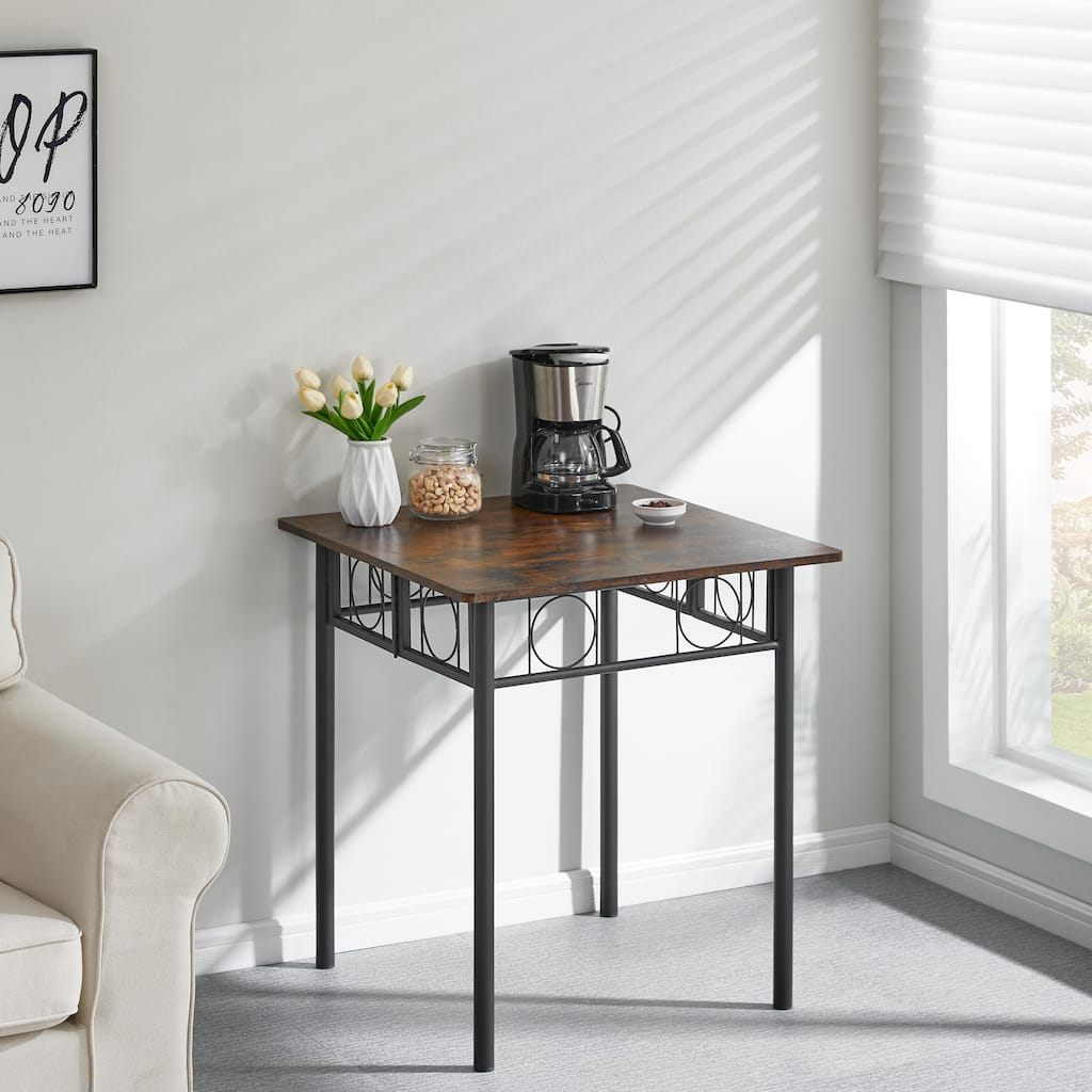 Iron Wood Square Kitchen Dining Room Table