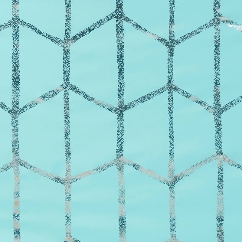 Intelligent Design Khloe Total Blackout Metallic Print Grommet Top Curtain Panel