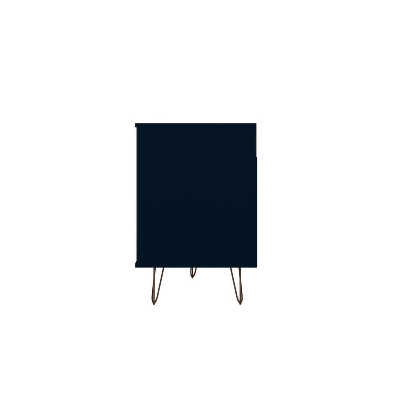 Manhattan Comfort Rockefeller 62.99 In. Metal Leg Media Cabinet Console