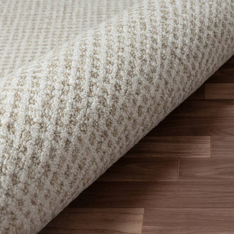 Noah Contemporary Geometric Wool Indoor Area Rug by Sevita