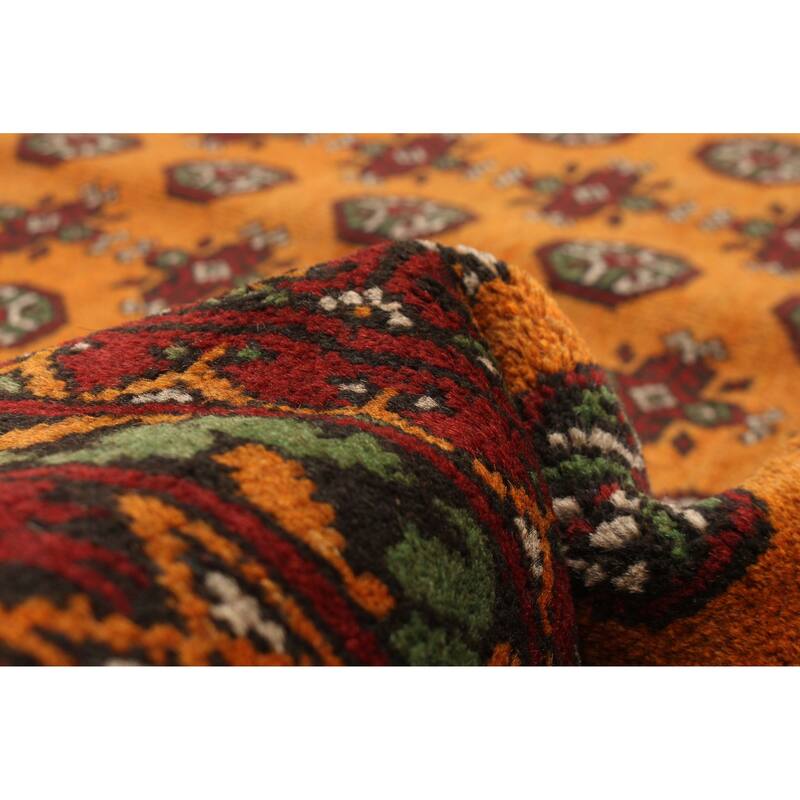 ECARPETGALLERY Hand-knotted Uzbek Kargahi Copper Wool Rug - 5'3 x 8'1