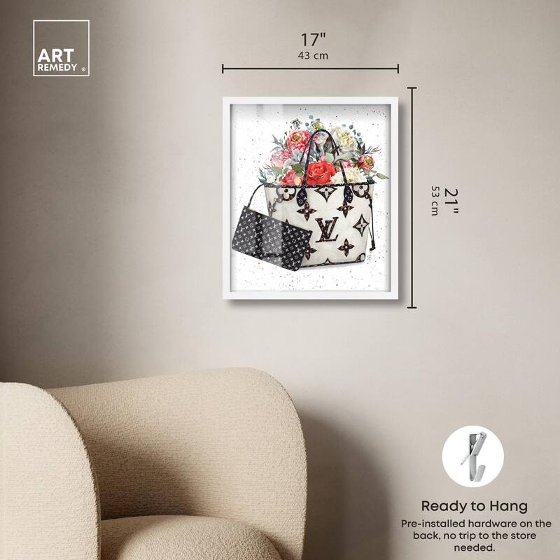Floral Summer Bag Shadowbox by Art Remedy