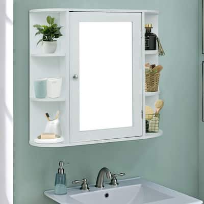 23"Bathroom Furni Vanity Storage Organizer Mounted Wall Cabinet with Door