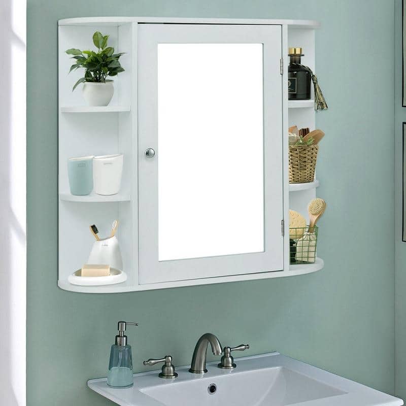 23"Bathroom Furni Vanity Storage Organizer Mounted Wall Cabinet with Door