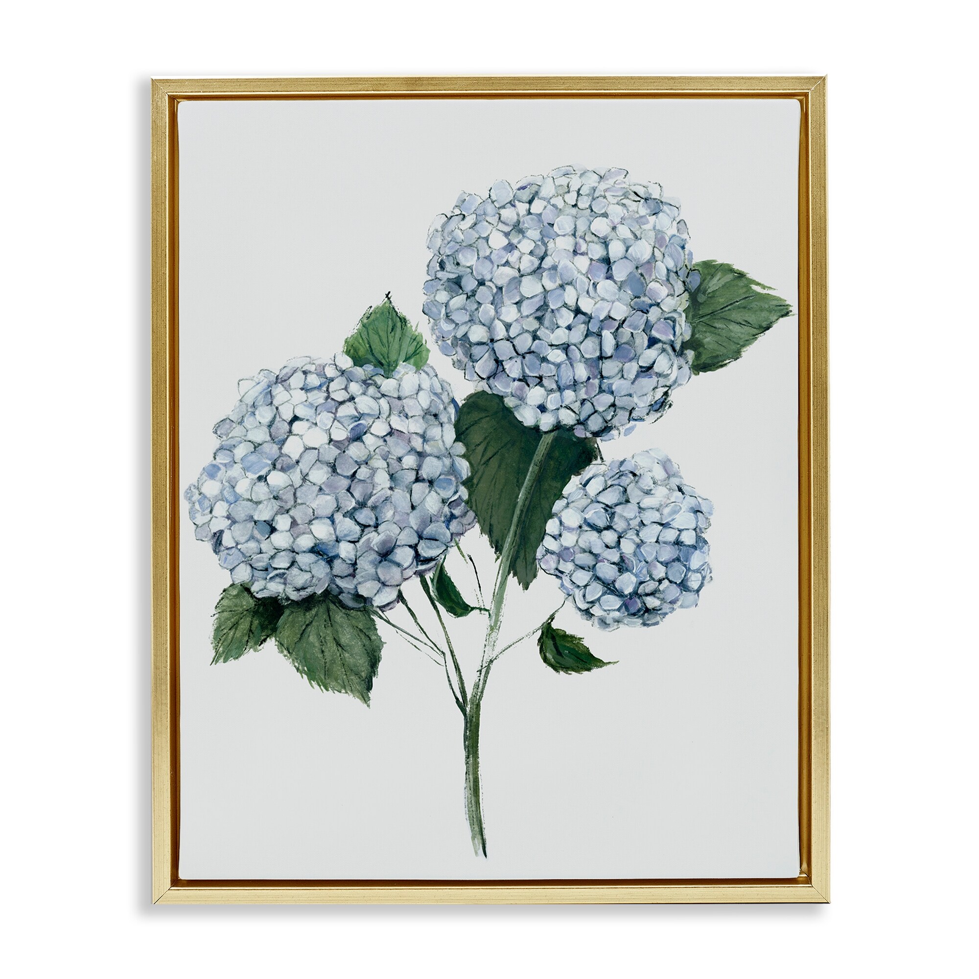 Stupell Hydrangea Bulb Trio Framed Floater Canvas Wall Art Design By Hannah Dawson
