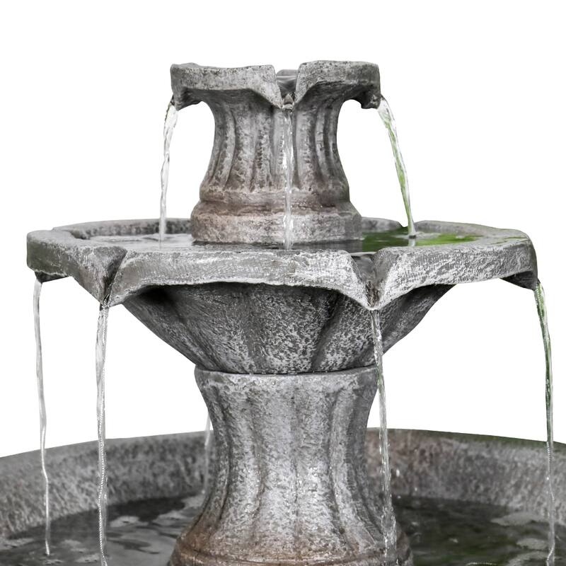 41.7" H Outdoor Water Fountain Decor Dark Castle Designed