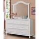 preview thumbnail 2 of 4, Dole Traditional Wood 7-Drawer 2-Piece Dresser and Mirror Set by Furniture of America