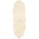 preview thumbnail 28 of 34, SAFAVIEH Handmade Sheepskin Aybek Genuine Pelt Rug 2' x 10' Runner - Natural/White - Runner