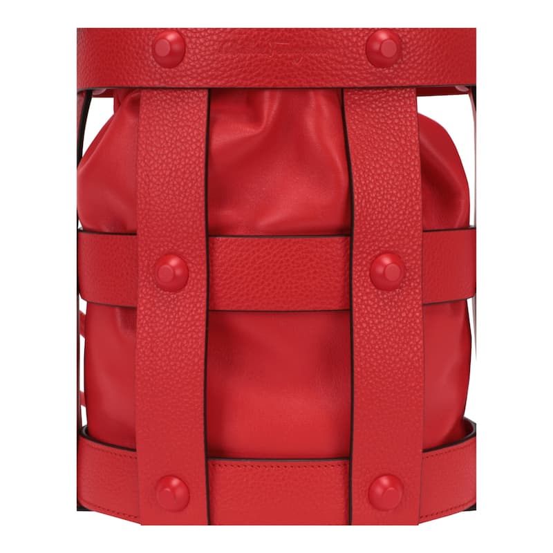 Ferragamo Stud Cage Bucket Bag
