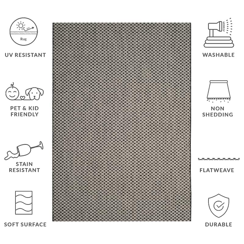 SAFAVIEH Courtyard Ragini Indoor/Outdoor Waterproof Patio Backyard Rug