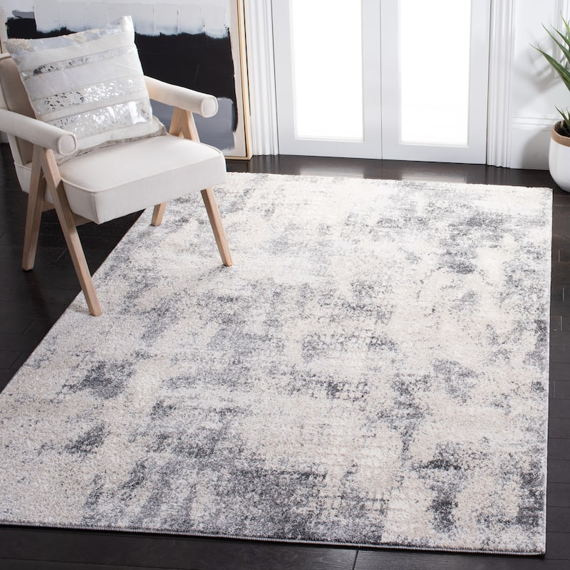 SAFAVIEH Aston Outi Modern Abstract Rug - 4' x 6' - Ivory/Grey