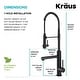 preview thumbnail 113 of 122, Kraus Artec 2-Function Commercial Pulldown Pot Filler Kitchen Faucet