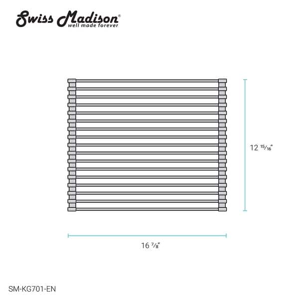 dimension image slide 0 of 5, Swiss Madison 17" x 13" Kitchen Sink Grid