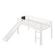 preview thumbnail 18 of 40, Modern and Playful Design Wood Loft Bed with Slide, Ladder and Chalkboard, Twin size